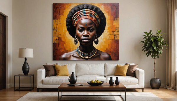 Transformez votre décoration avec un tableau africain éblouissant