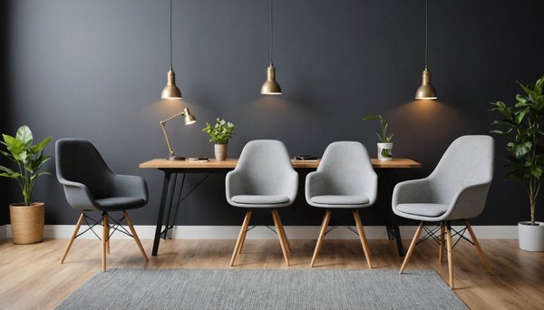 Chaises confortables pour un espace de travail élégant et pratique